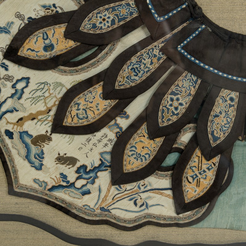 十九世紀 刺綉霞披鏡框 | A Chinese embroidered court apron (xiapei), 19th century - 图4