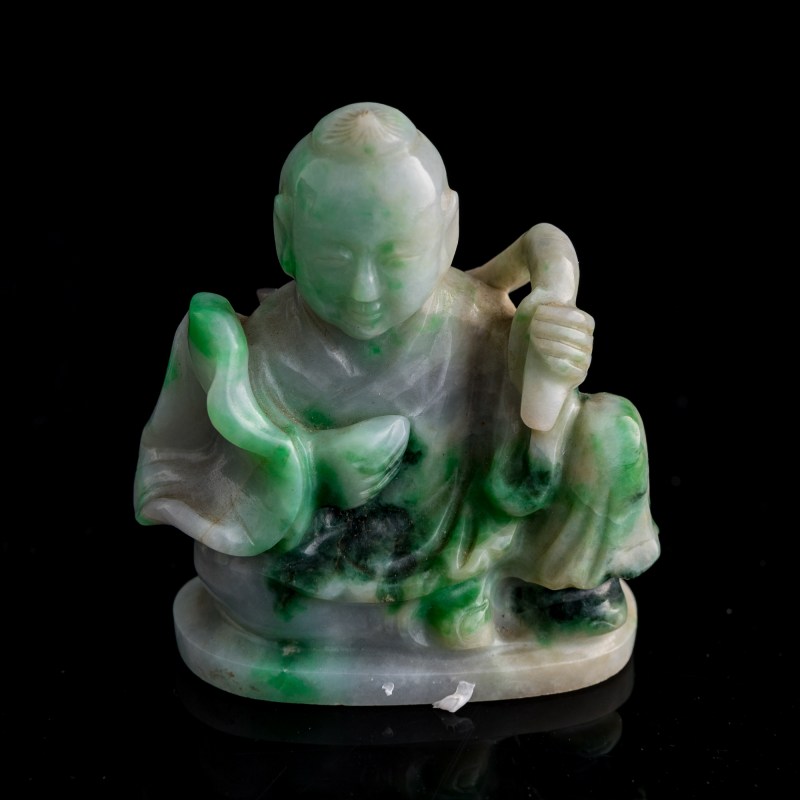 清代 翡翠蓮藕形童子蓋壺 | A Chinese jadeite lotus-form teapot with boy finial, Qing dynasty - 图9