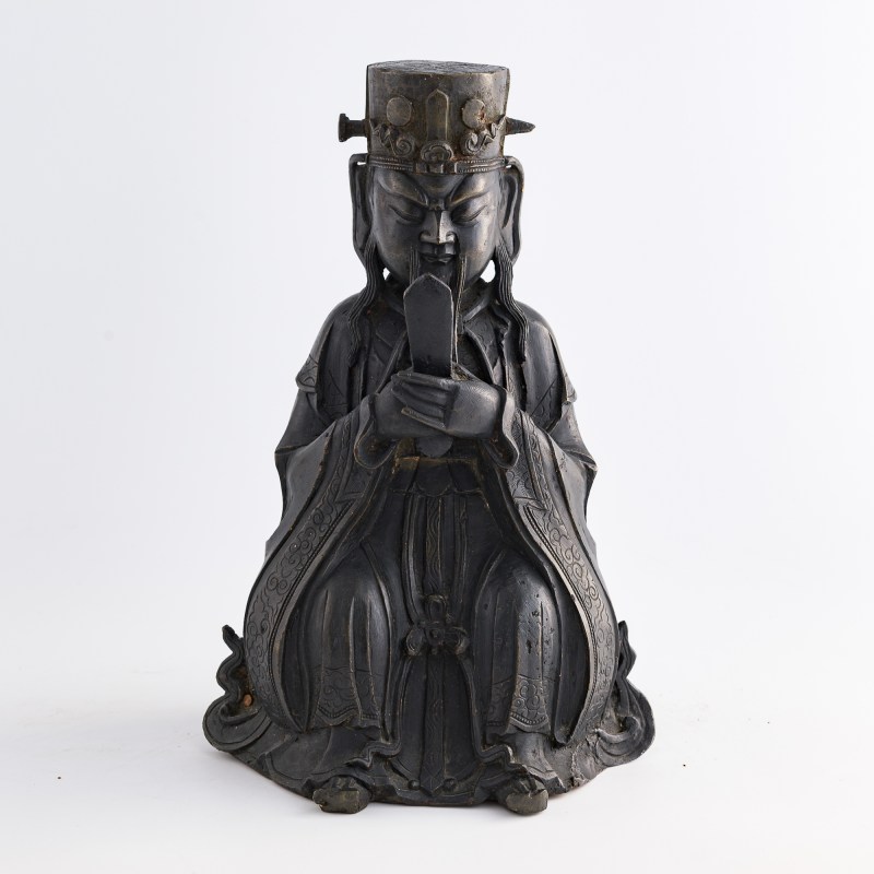 明代 銅造像兩尊 | Two Chinese bronze figures, Ming dynasty - 图6