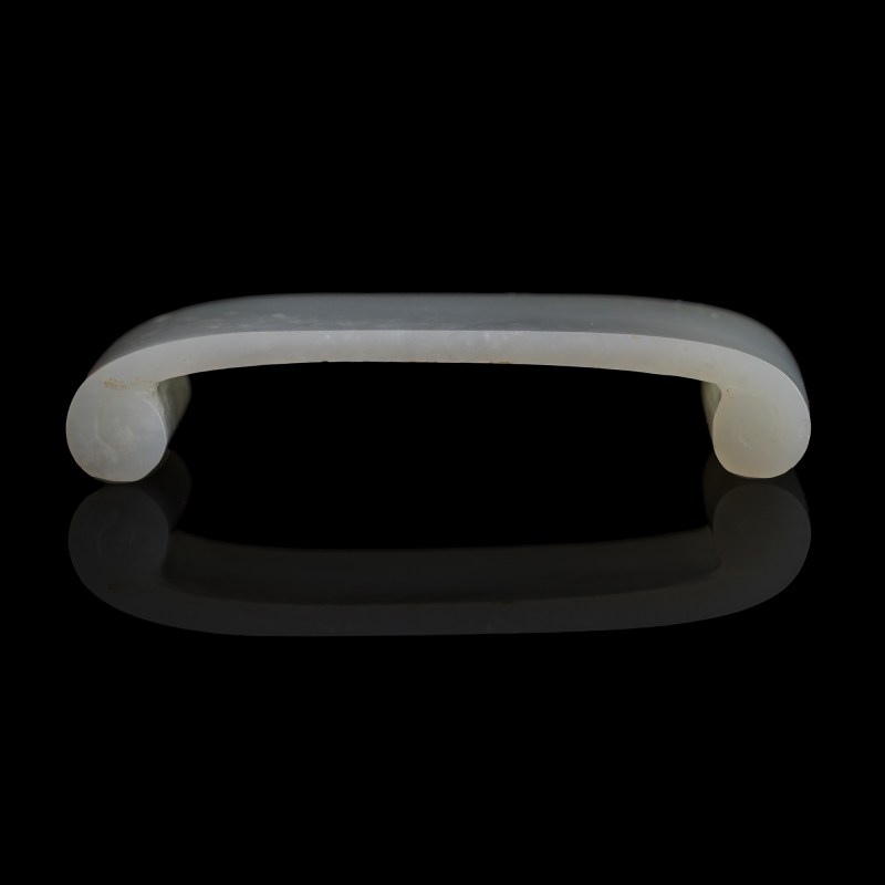 十八世紀 白玉墨床 | A Chinese white jade inkstick rest, 18th century - 图5