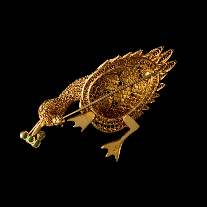 二十世紀早 翡翠胸針及綠松石胸針 | A Chinese jadeite brooch and a turquoise brooch, early 20th century - 图7