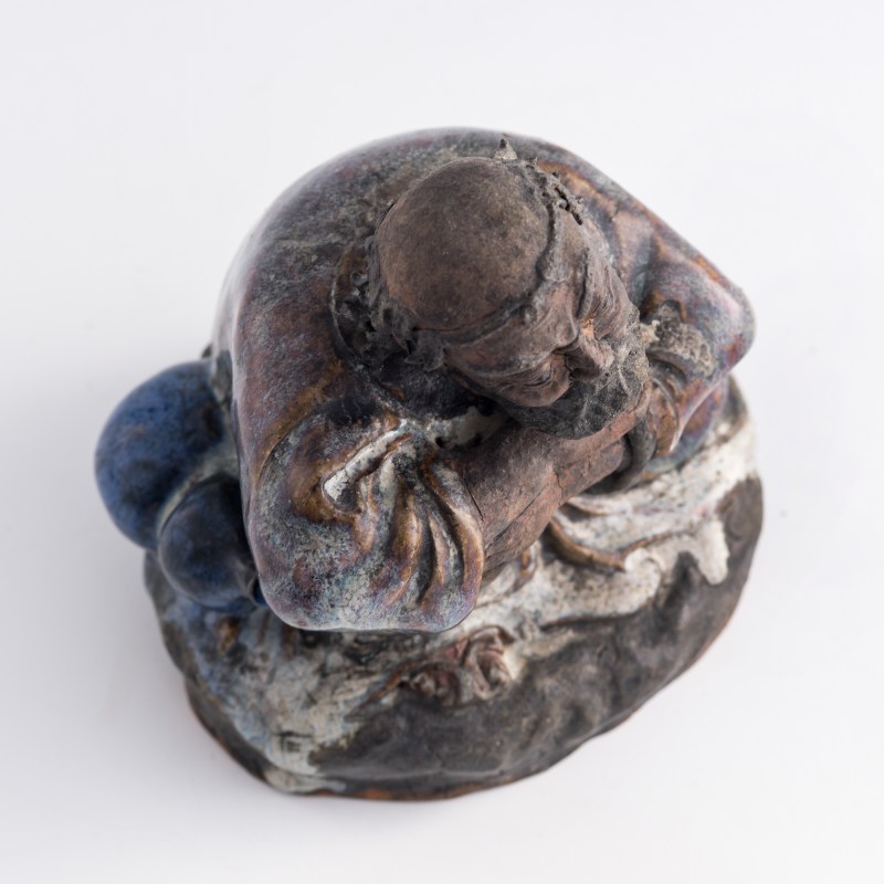 清代 石灣窑達摩坐像 | A Chinese Shiwan seated figure of Bodhidharma, Qing dynasty - 图6