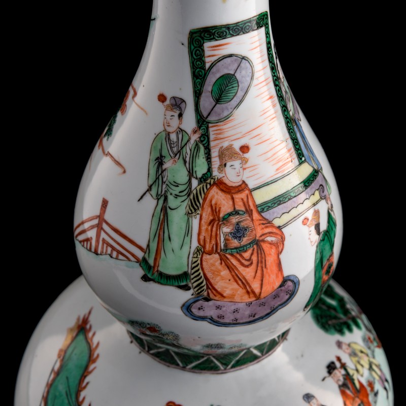 十九世紀 五彩人物葫蘆瓶 | A Chinese wucai 'figural' double-gourd vase, 19th century - 图9