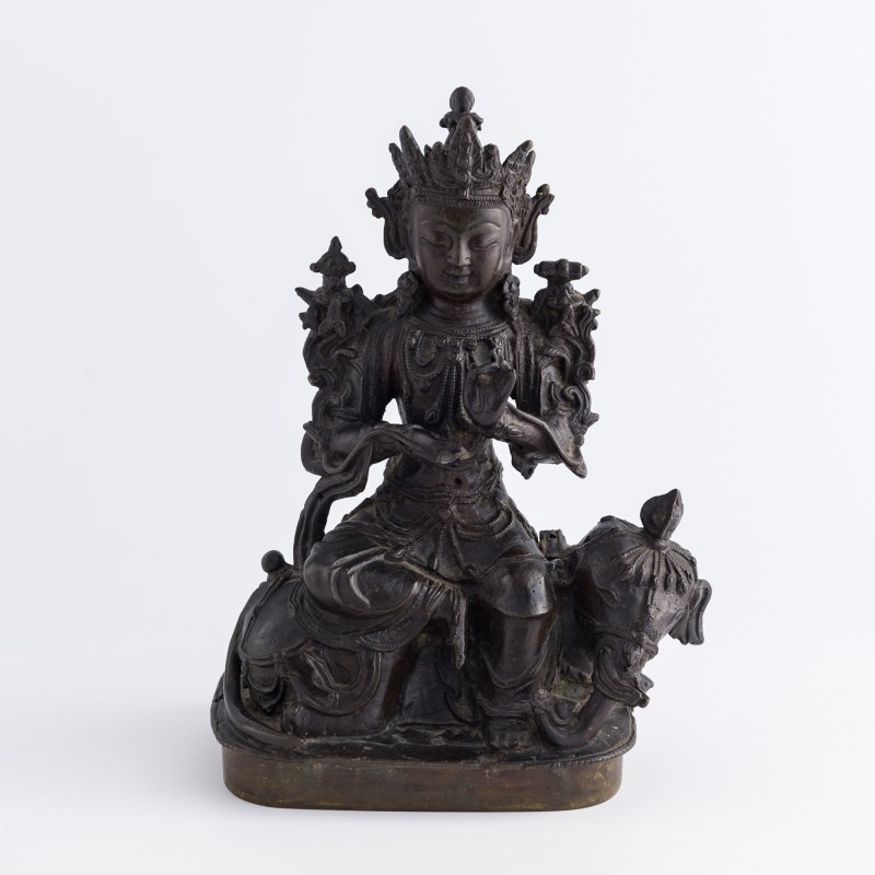 明代 銅普賢菩薩像 | A Chinese bronze figure of Samantabhadra, Ming dynasty