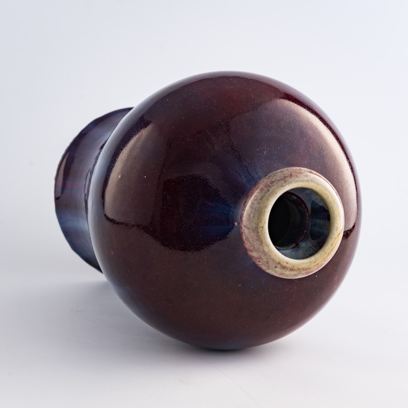 十九世紀早 窑變釉梅瓶 | A Chinese flambe-glazed meiping vase, early 19th century - 图6