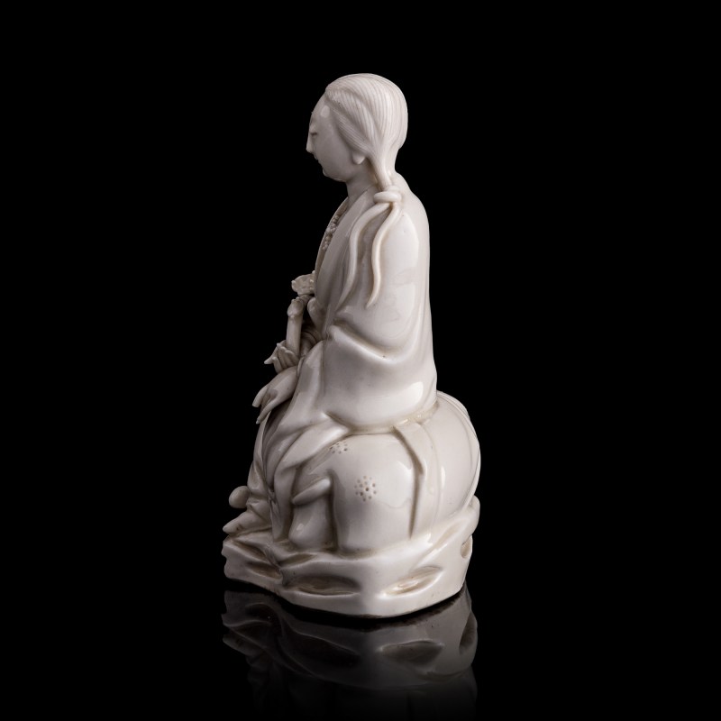 十七世紀 德化普賢菩薩坐像 | A Chinese Dehua seated figure of Samantabhadra, 17th century - 图3