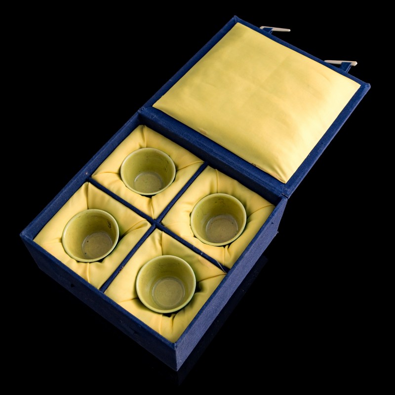 十八/十九世紀 綠釉杯四隻一套 | A set of four Chinese green-glazed cups, 18th/19th century - 图9