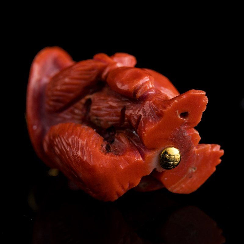 十九世紀 珊瑚挂件及印章 | A Chinese coral pendant and seal, 19th century - 图7