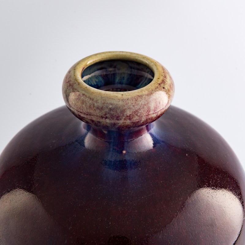 十九世紀早 窑變釉梅瓶 | A Chinese flambe-glazed meiping vase, early 19th century - 图8