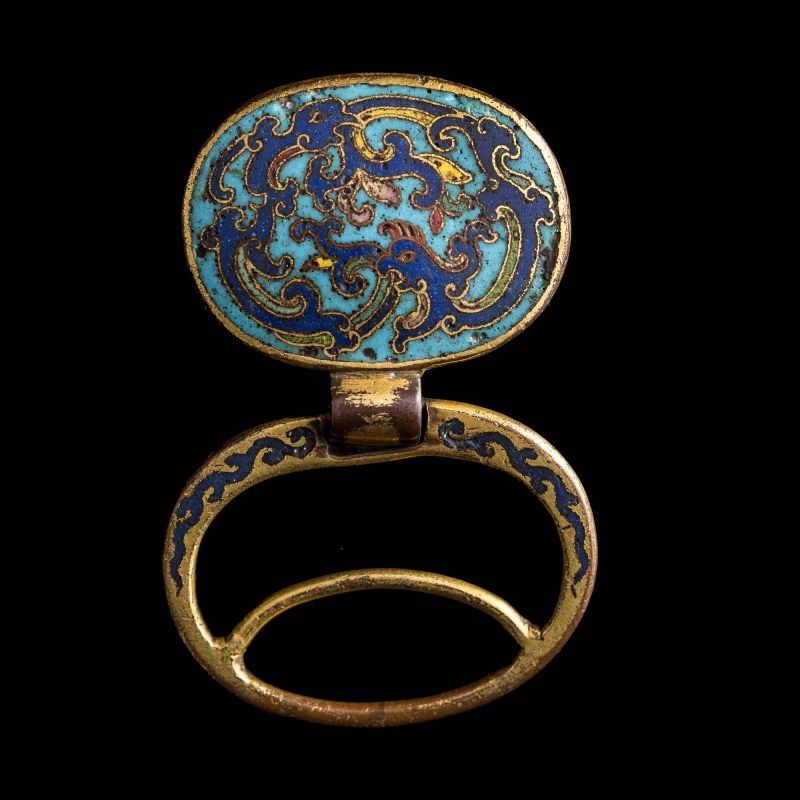 十八世紀 掐絲珐琅提携 | A Chinese cloisonne pendant, 18th century