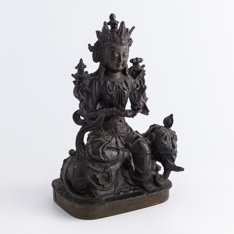 明代 銅普賢菩薩像 | A Chinese bronze figure of Samantabhadra, Ming dynasty - 图5