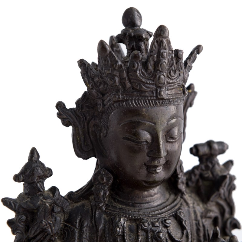 明代 銅普賢菩薩像 | A Chinese bronze figure of Samantabhadra, Ming dynasty - 图6