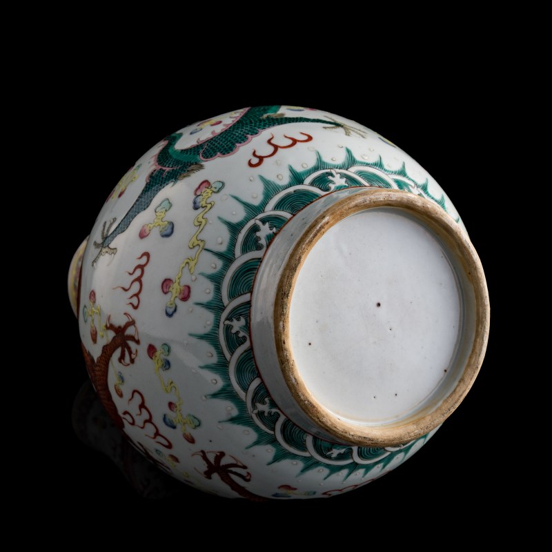 十九世紀晚 粉彩龍紋賞瓶 | A Chinese famille rose dragon vase, Late 19th century - 图7