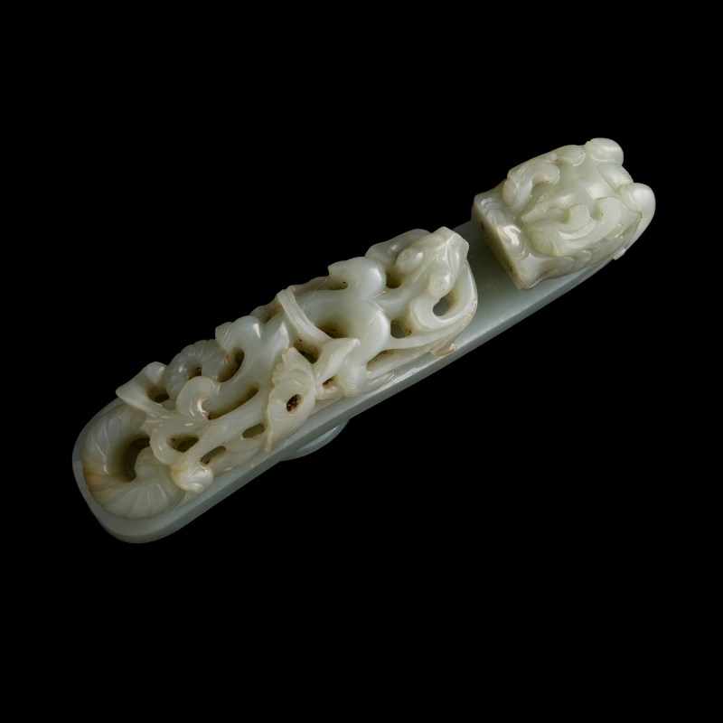 明代 玉龍勾 | A Chinese jade dragon belt hook, Ming dynasty