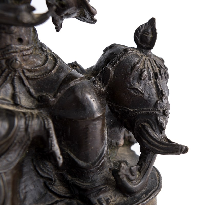 明代 銅普賢菩薩像 | A Chinese bronze figure of Samantabhadra, Ming dynasty - 图7