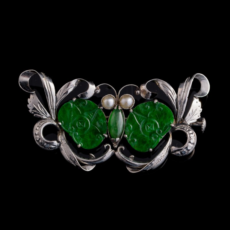 清代/民國 翡翠首飾五件 | Five Chinese jadeite jewelry items, Qing dynasty/Republic period - 图4