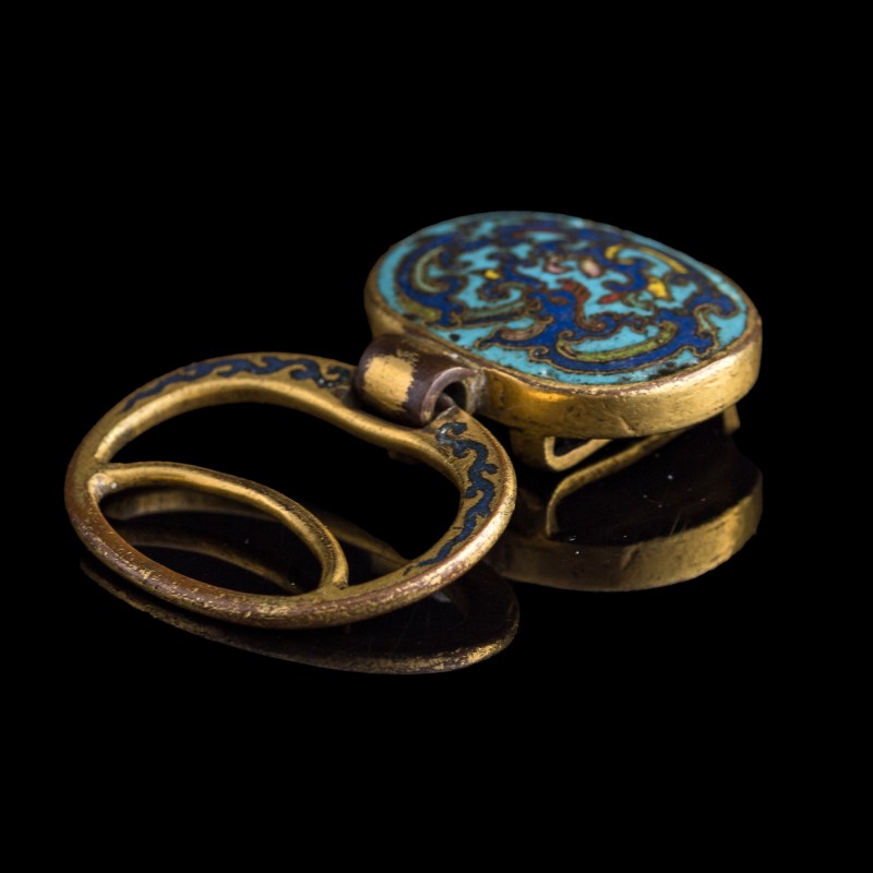 十八世紀 掐絲珐琅提携 | A Chinese cloisonne pendant, 18th century - 图4