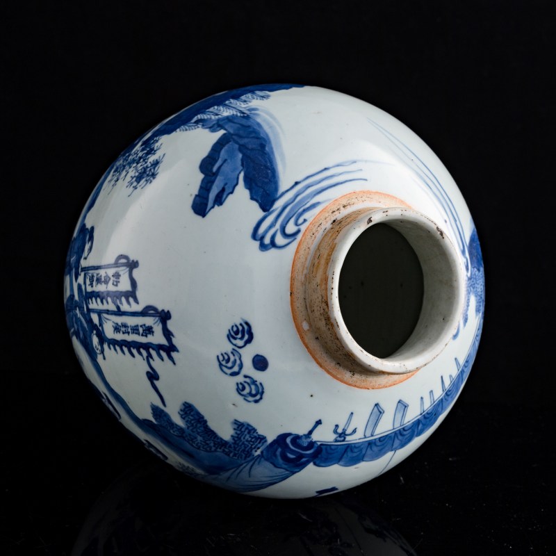 十七世紀 青花人物罐（附木蓋） | A Chinese blue and white 'figural' jar, 17th century - 图7