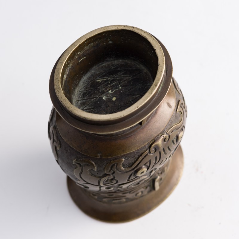 清代 銅饕鬄紋尊 | A Chinese bronze 'taotie' zun vase, Qing dynasty - 图7