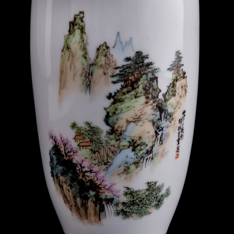 德化窑山水瓶 | A Chinese Dehua porcelain 'landscape' vase - 图7