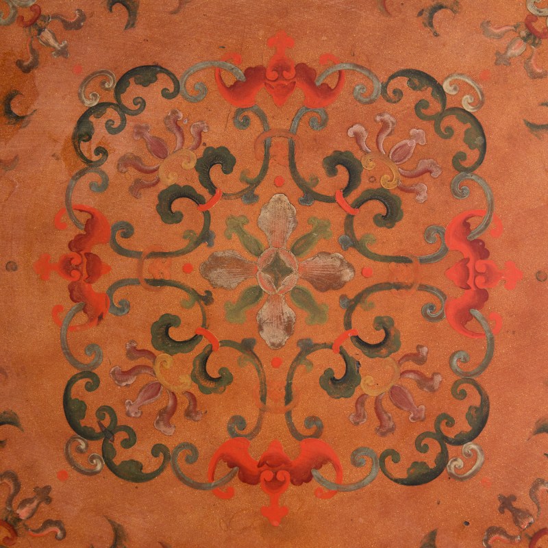 清乾隆 木胎彩繪鼓形捧盒 | A Chinese painted wood drum-form lidded box, Qianlong period, Qing dynasty - 图7