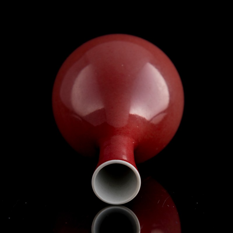 清代 祭紅釉膽瓶 | A Chinese sacrificial-red-glazed danping vase, Qing dynasty - 图6