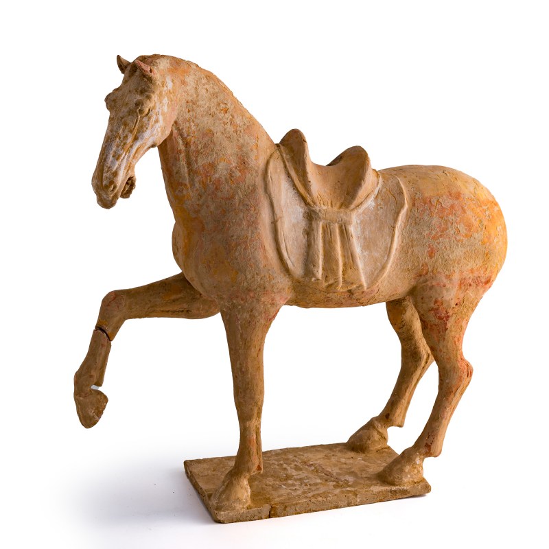 唐代 陶馬（附熱釋光證書） | A Chinese pottery horse, Tang dynasty - 图1
