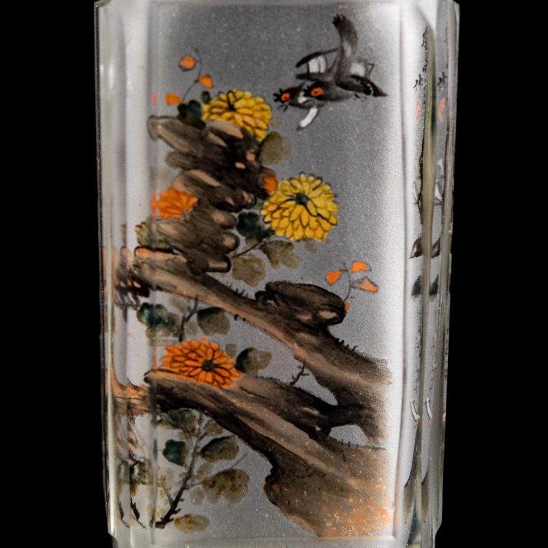 周樂元 內畫山水人物鼻烟壺 | A Chinese inside-painted 'landscape' and 'figural' snuff bottle, signed Zhou Leyuan - 图8