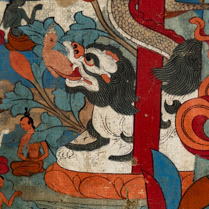 十八世紀 不動如來唐卡鏡框 | A Tibetan thangka of Akshobhya Buddha, 18th century - 图7