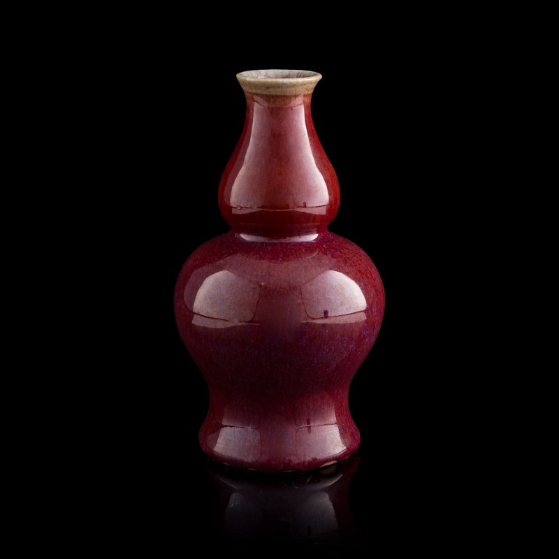 十九世紀早 窑變釉葫蘆瓶 | A Chinese flambe double-gourd vase, early 19th century - 图3