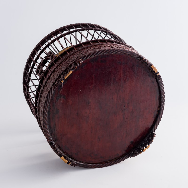 民國 竹雕圓形鳥籠 | A Chinese bamboo birdcage, Republic period - 图7