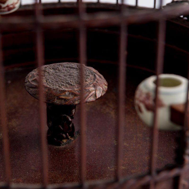 民國 竹雕圓形鳥籠 | A Chinese bamboo birdcage, Republic period - 图8