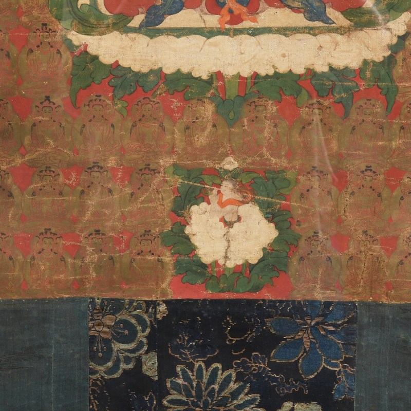 十八世紀或更早 四臂觀音唐卡 | A Tibetan Thangka, 18th century or earlier - 图4