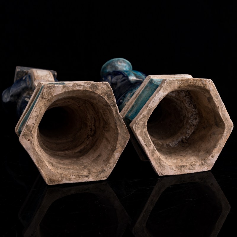 明代 三彩陶俑兩尊 | Two Chinese sancai pottery figures, Ming dynasty - 图10