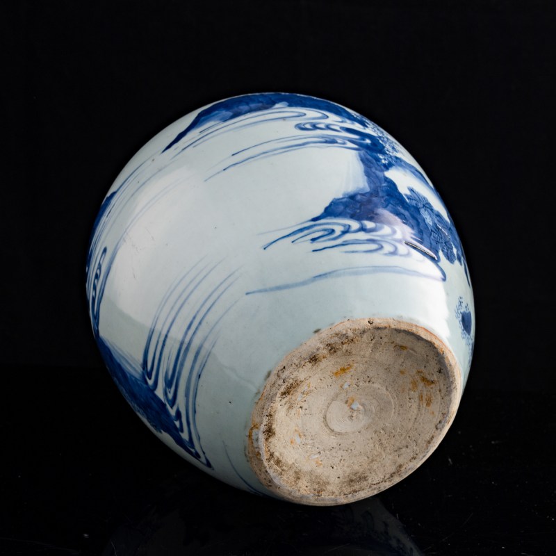 十七世紀 青花人物罐（附木蓋） | A Chinese blue and white 'figural' jar, 17th century - 图8