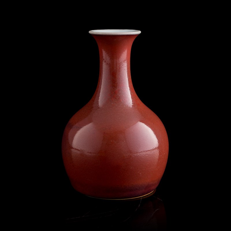 清雍正 祭紅釉瓶 | A Chinese sacrificial-red-glazed vase, Yongzheng period, Qing dynasty - 图2