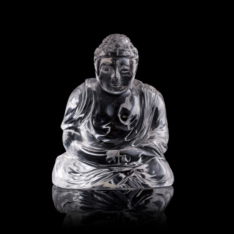 十九世紀 水晶印章及彌勒佛 | A Chinese crystal seal and Maitreya figure, 19th century - 图5
