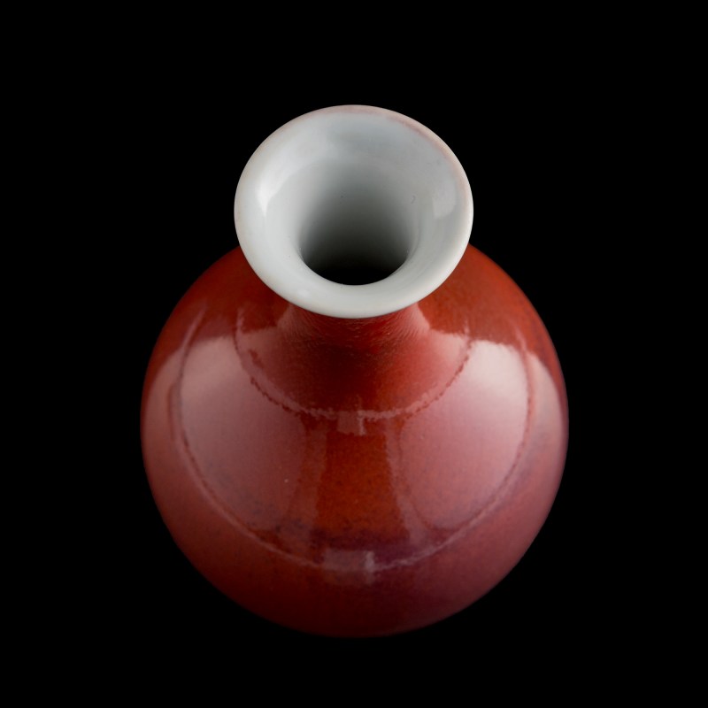 清雍正 祭紅釉瓶 | A Chinese sacrificial-red-glazed vase, Yongzheng period, Qing dynasty - 图5