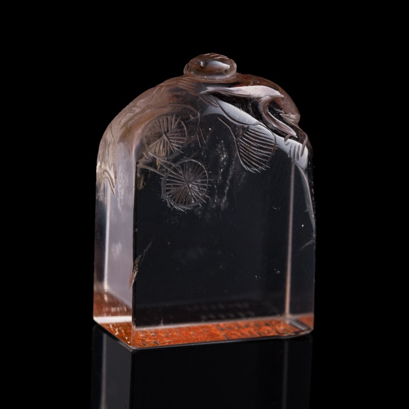 十九世紀 水晶印章及彌勒佛 | A Chinese crystal seal and Maitreya figure, 19th century - 图6