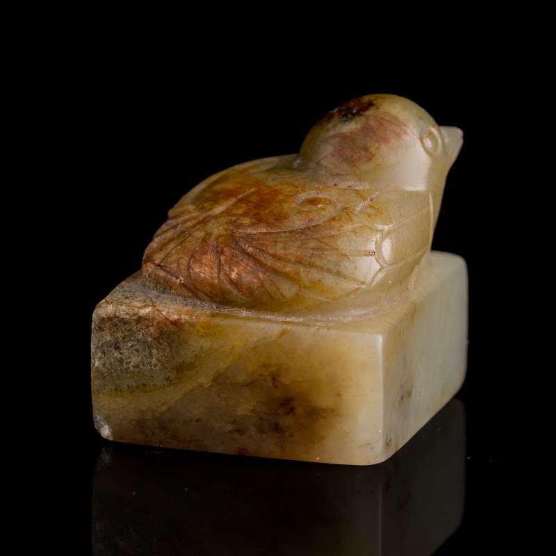 明代 玉雕鳥鈕印章 | A Chinese carved jade seal with bird knob, Ming dynasty - 图6