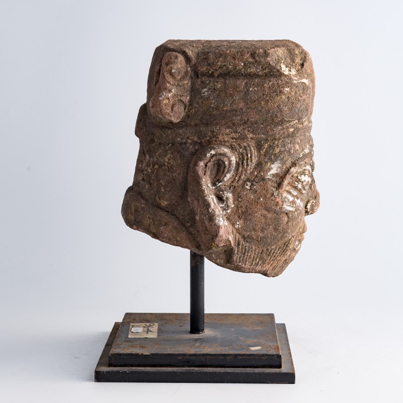 明代或更早 石雕頭像（附座） | A Chinese stone head, Ming dynasty or earlier - 图6