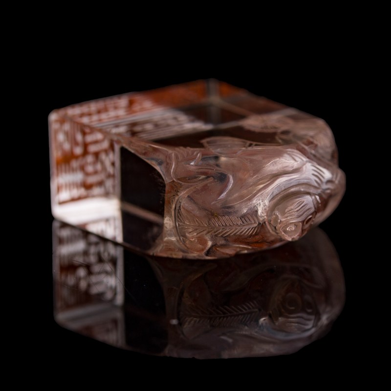 十九世紀 水晶印章及彌勒佛 | A Chinese crystal seal and Maitreya figure, 19th century - 图9