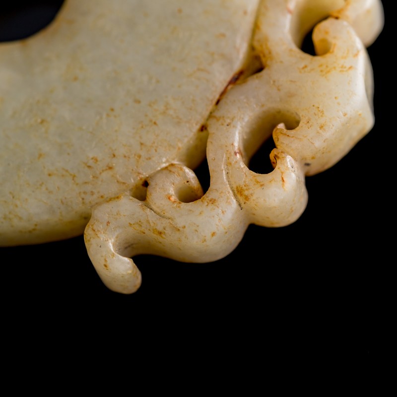 清代 玉雕詩文圓佩 | A Chinese jade 'inscription' roundel plaque, Qing dynasty - 图6