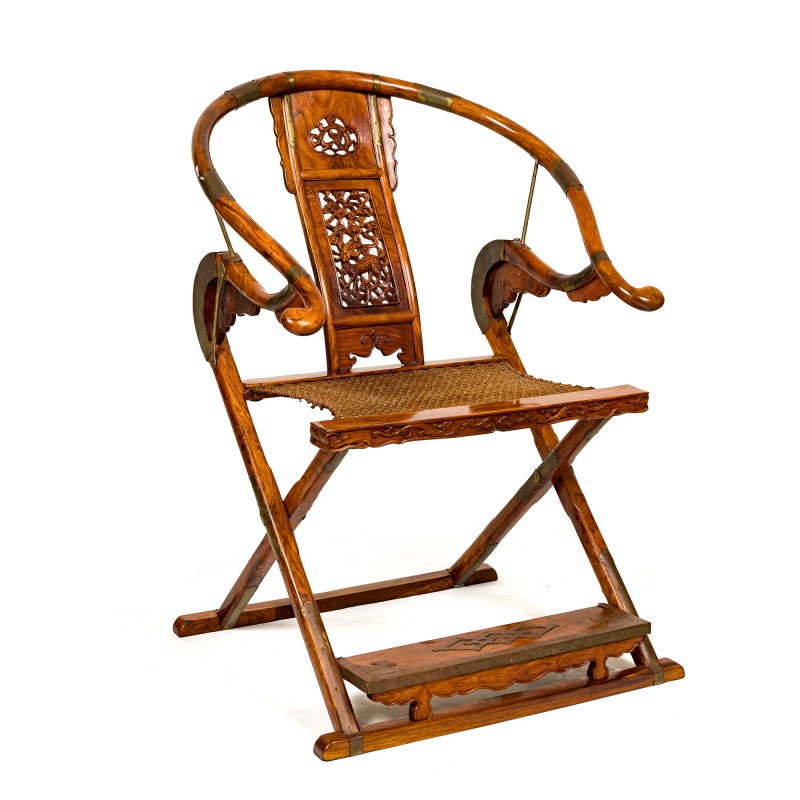 黃花梨交椅 | A Chinese huanghuali folding armchair
