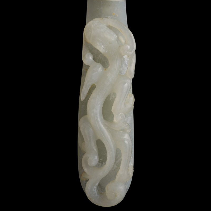 清代 白玉龍勾 | A Chinese white jade dragon hook, Qing dynasty - 图9