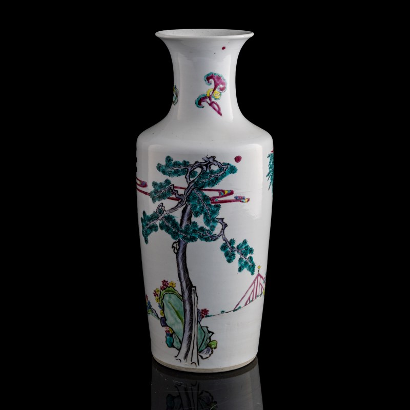 清雍正 粉彩人物瓶 | A Chinese famille rose figural vase, Yongzheng period, Qing dynasty - 图3