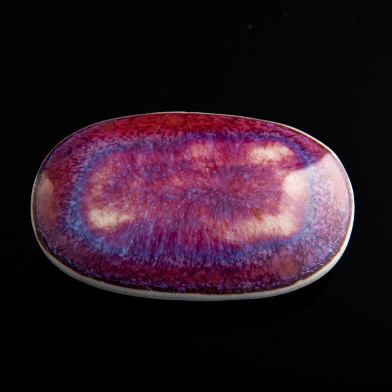 十八世紀 李炳清作窑變釉帶扣 | A Chinese flambe porcelain buckle, marked Li Bingqing, 18th century - 图3