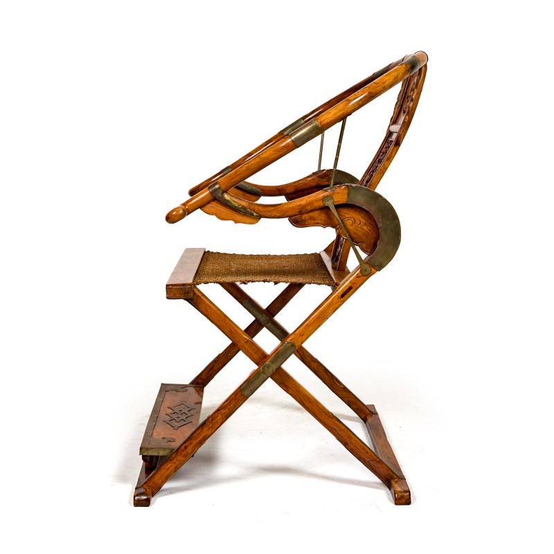 黃花梨交椅 | A Chinese huanghuali folding armchair - 图3