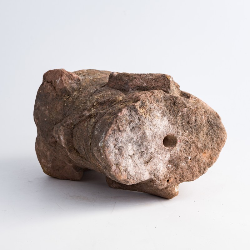 明代或更早 石雕頭像（附座） | A Chinese stone head, Ming dynasty or earlier - 图9