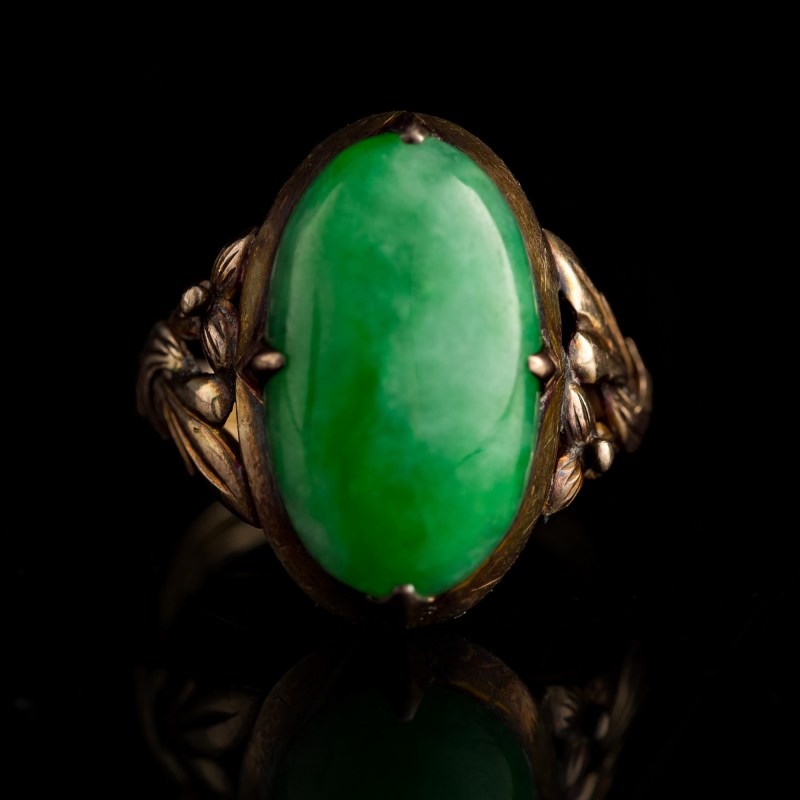 清代/民國 翡翠首飾四件 | Four Chinese jadeite jewelry items, Qing dynasty/Republic period - 图6